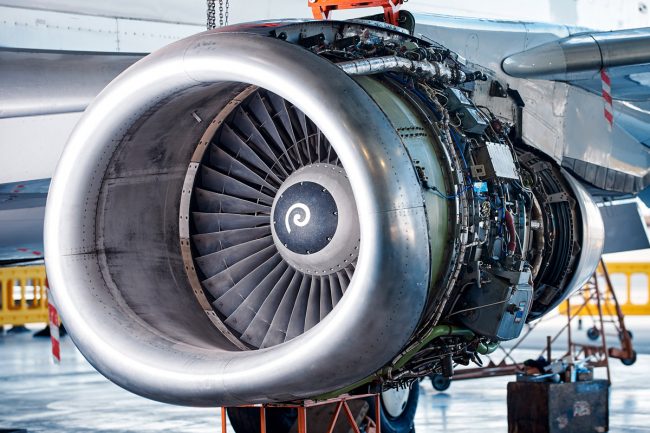 jet-engine-up-close-under-maintenance-in-hangar